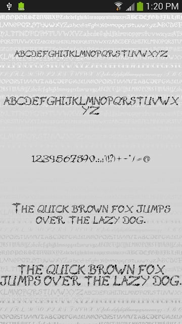 Fonts Tattoo for FlipFont Free截图2