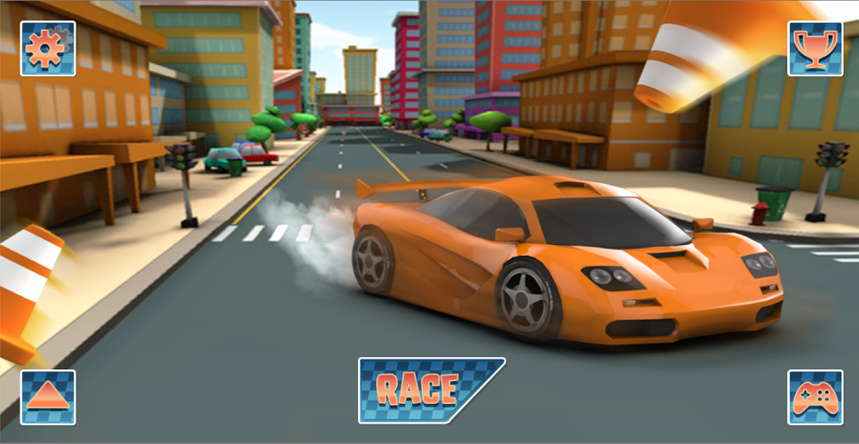 Cartoon Traffic Racer截图1