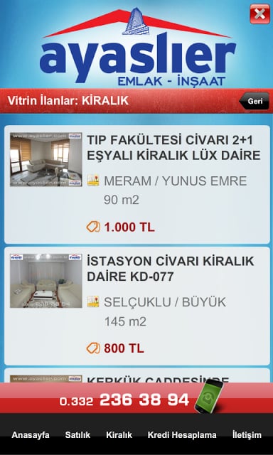 Ayaslıer Emlak Konya截图2