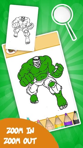 Super Hero Coloring Books截图2