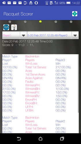 Racquet Game Scorer Free截图4