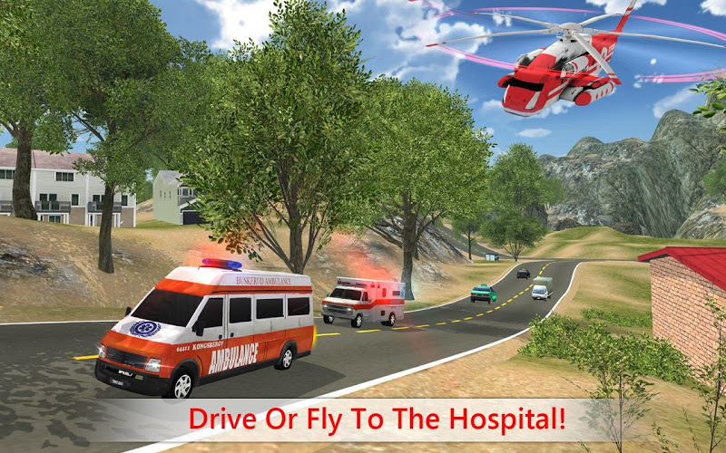 Rescue Ambulance & Helicopter截图4