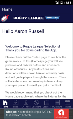 Rugby League Selections截图4