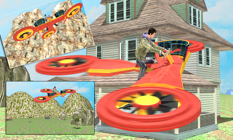 Flying Hovercraft Bike 3D截图2