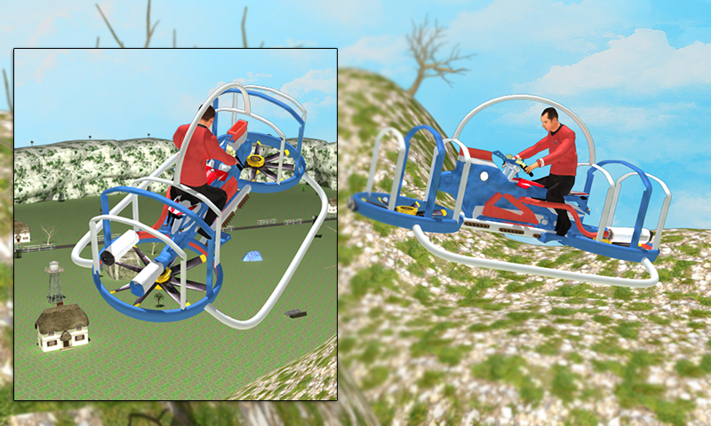 Flying Hovercraft Bike 3D截图3