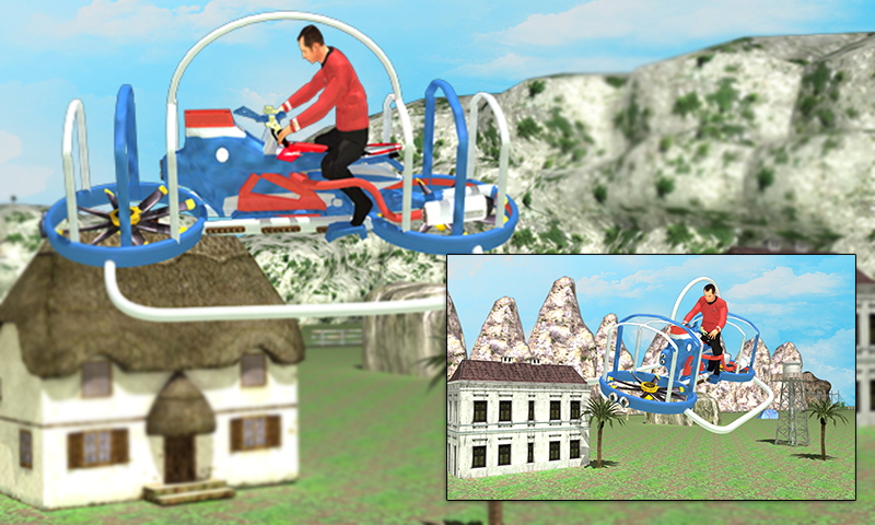 Flying Hovercraft Bike 3D截图4