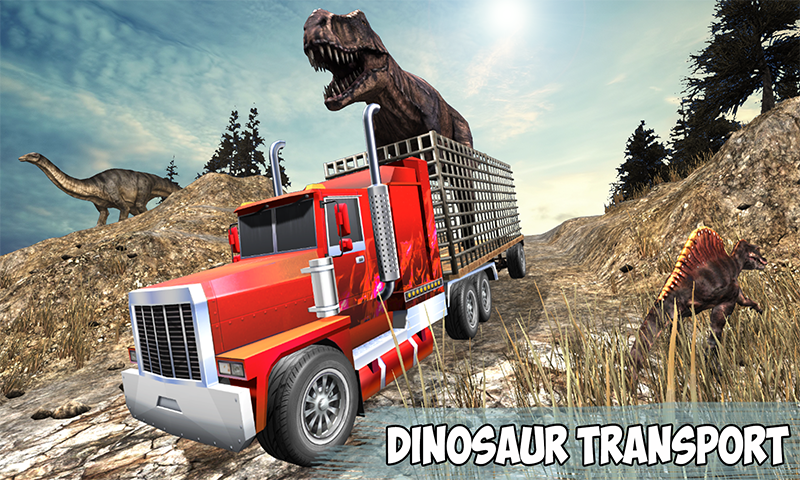 Angry Dino Offroad Transporter截图1