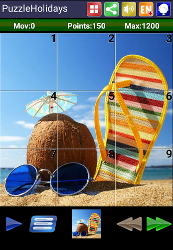 Sliding Puzzle Holidays截图3