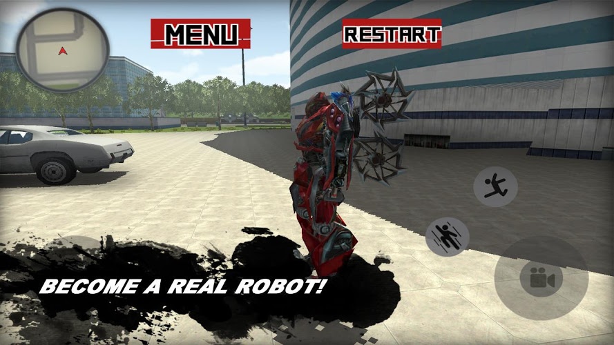 Flying Robot Ninja Battle 3D截图1