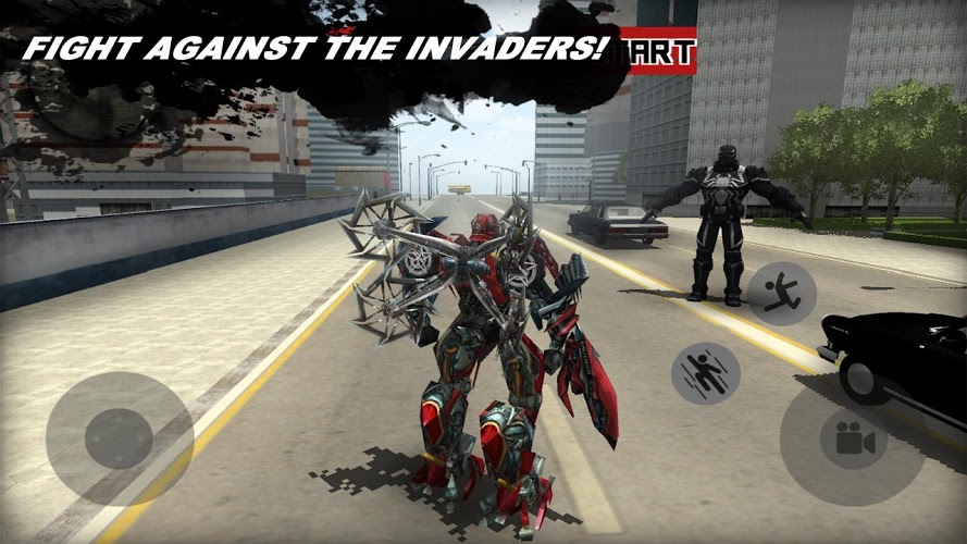 Flying Robot Ninja Battle 3D截图2