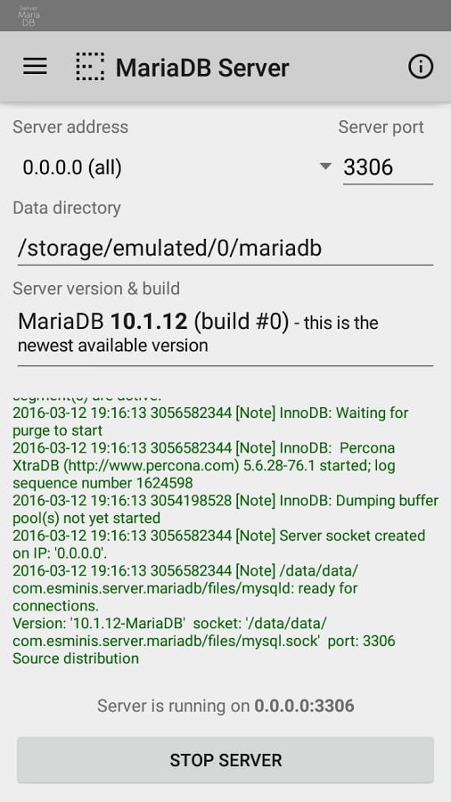 MariaDB服务器:MariaDB Server截图1