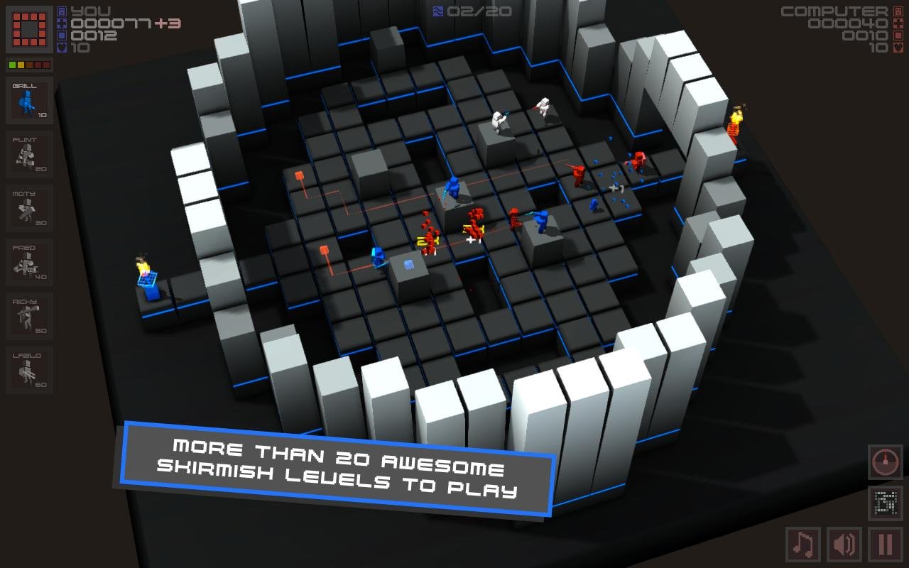 3D立方塔防 Cubemen截图1