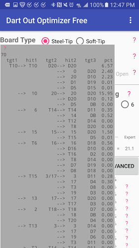 Dart Out Optimizer Free截图3