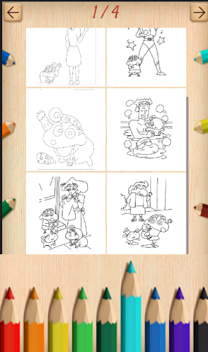 Coloring Book Shin Chan截图1