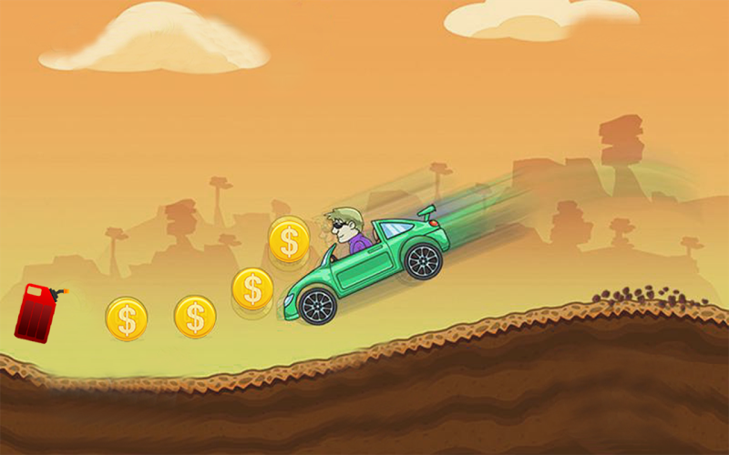 Hill Climb Car 2D截图2