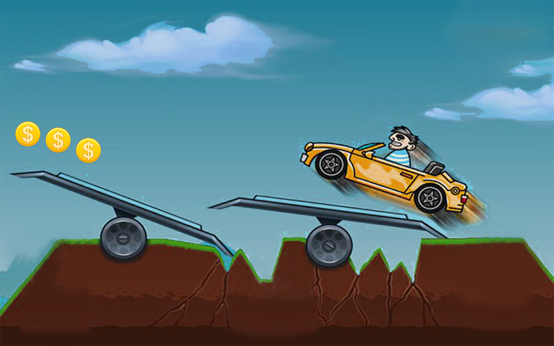 Hill Climb Car 2D截图1