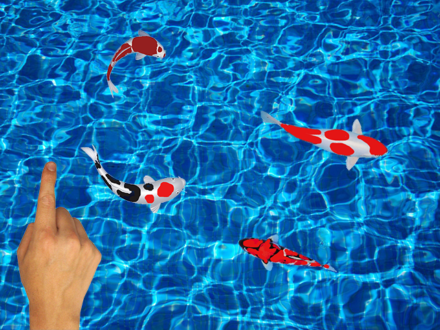 Koi Fishing Fingers Game截图3