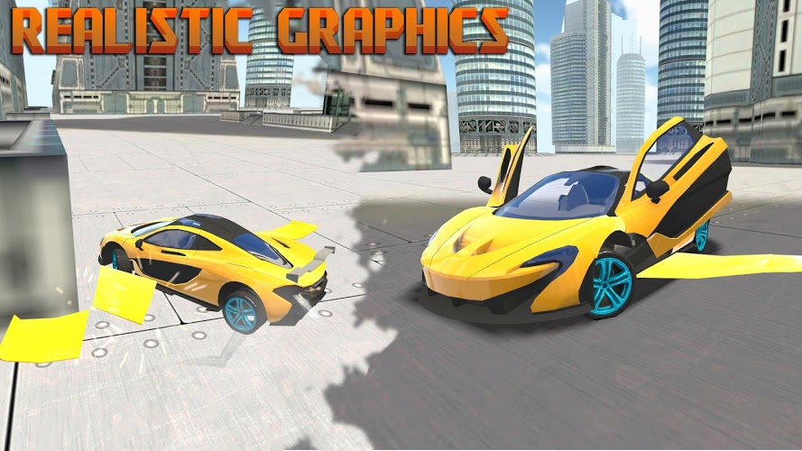 Flying Sports Car Simulator截图2