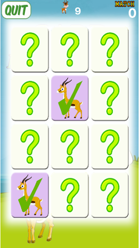 Kids Memory Game Antelope截图1