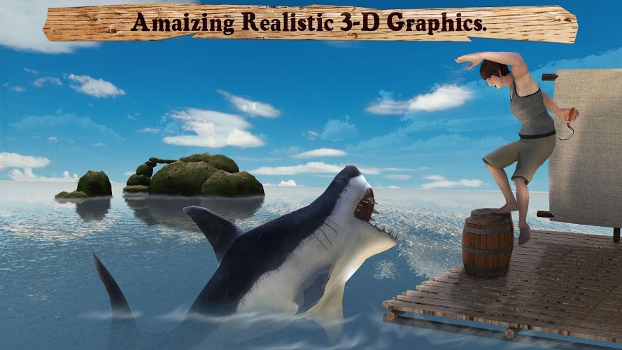 木筏生存鲨鱼猎人3D截图4