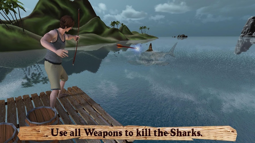木筏生存鲨鱼猎人3D截图5