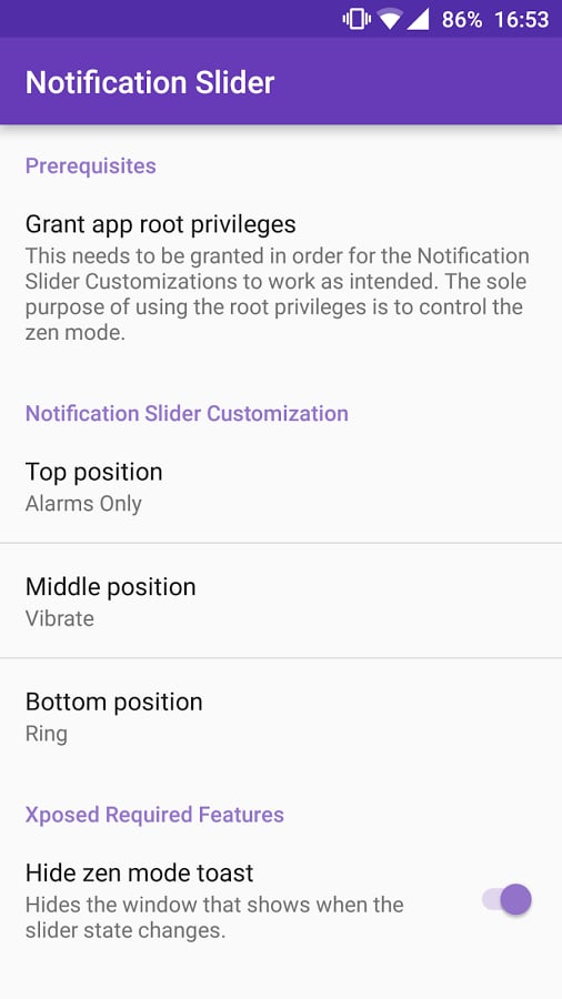 通知滑条设置:Notification Slider截图1