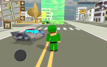 Blocky Hover Car: City Heroes截图1