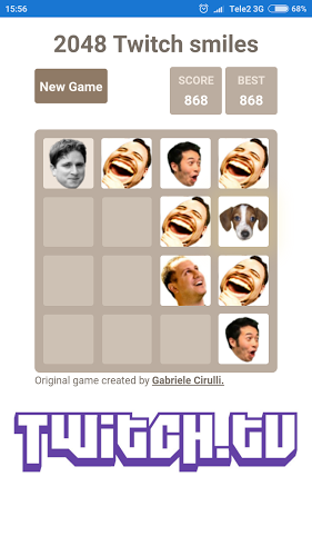 2048 Twitch smileys截图1