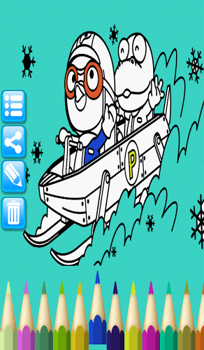 Coloring Book Penguin Pororo截图4