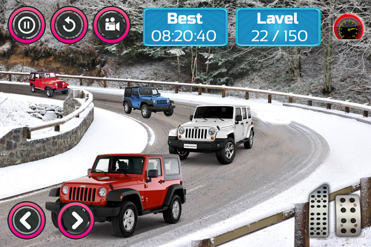 Snow Car Racing截图2