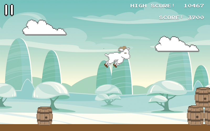 Hopsy Goat – 2D Jumping Game截图4