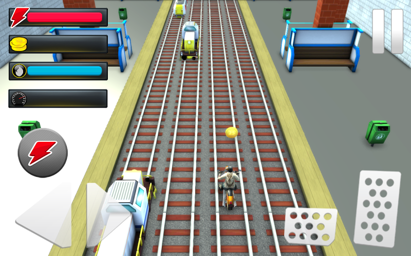 Subway Moto Race: Train Runner截图5