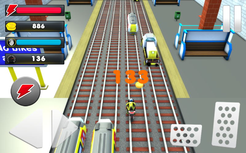 Subway Moto Race: Train Runner截图1