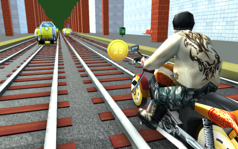 Subway Moto Race: Train Runner截图2