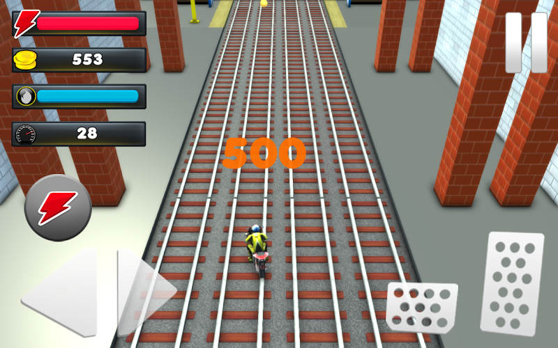 Subway Moto Race: Train Runner截图3