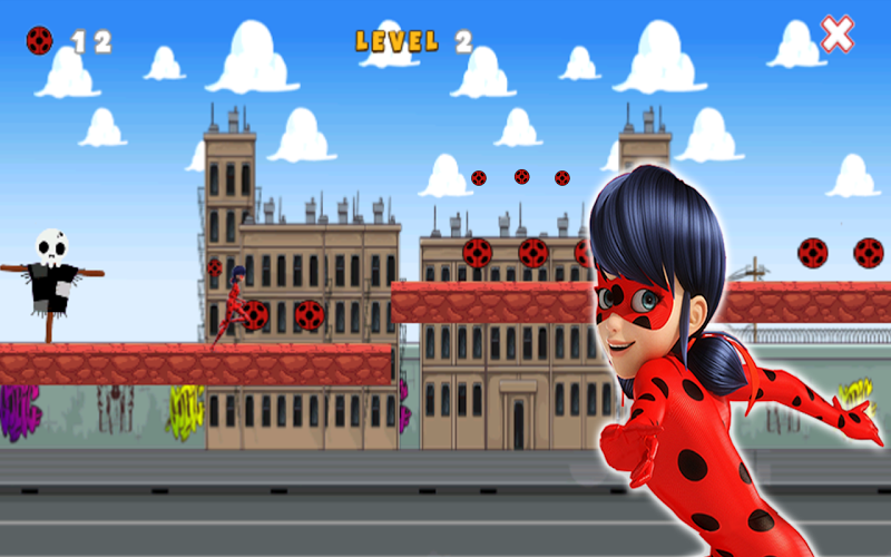 Super Ladybug Ninja Run **截图3