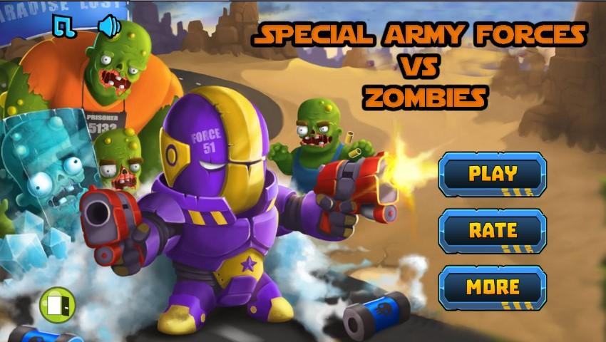 Special Army Forces Vs Zombies截图1