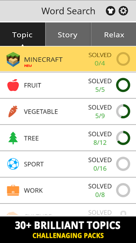 WordSearch Topic For Minecraft截图4
