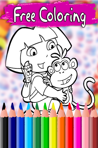 Coloring Book For Dora截图4