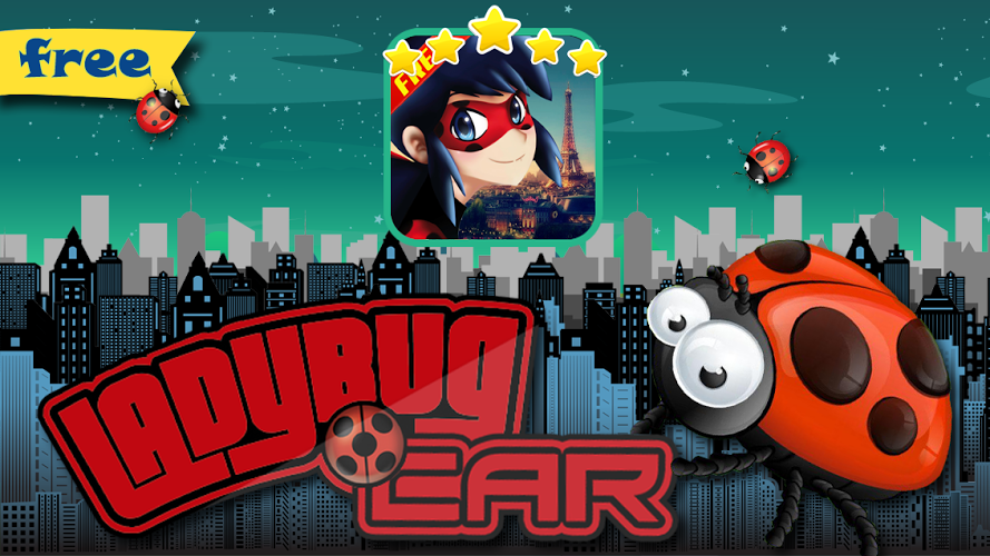 Ladybug Racing Car Game截图1