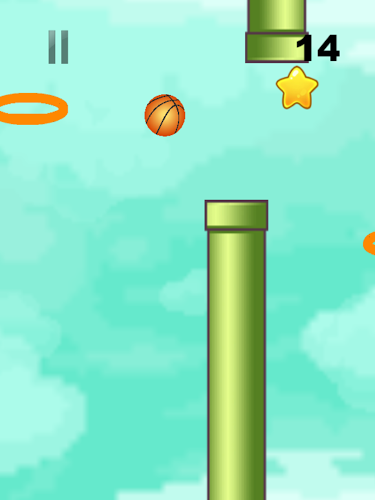 Flappy Basketball Shooter截图5