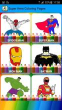 Super Hero Coloring Pages截图2