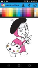 masha and bera coloring fun截图1