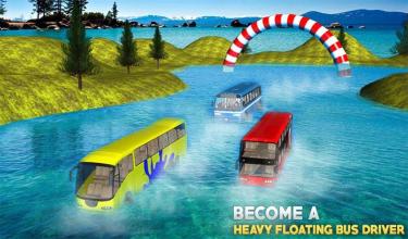 Floating Water Coach Bus Traffic Race截图3