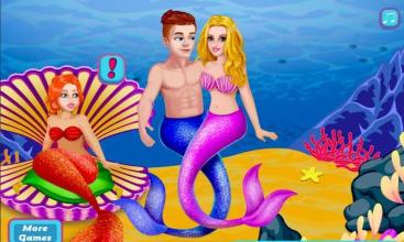 Mermaid Princess Romantic Kiss截图2