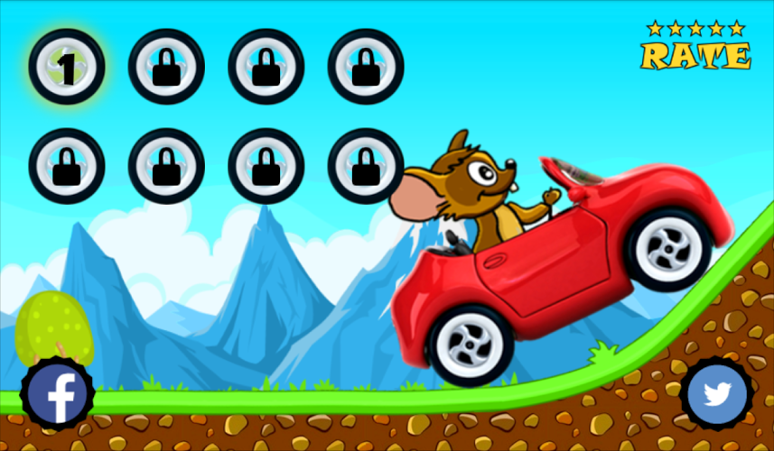 Tom Driving Hill Climb截图2