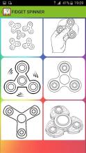 Fidget Spinner & cartoons coloring book截图3