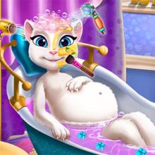 Pregnant Kitty Spa Girl Games截图1