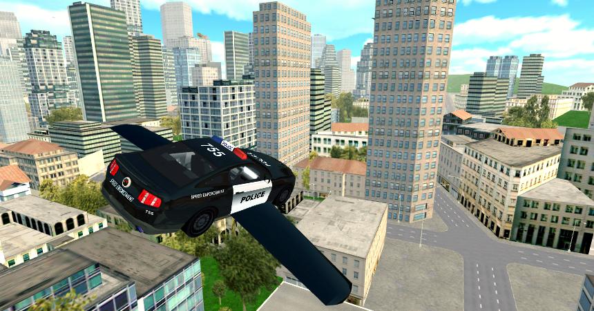 Flying Police Car Simulator截图3