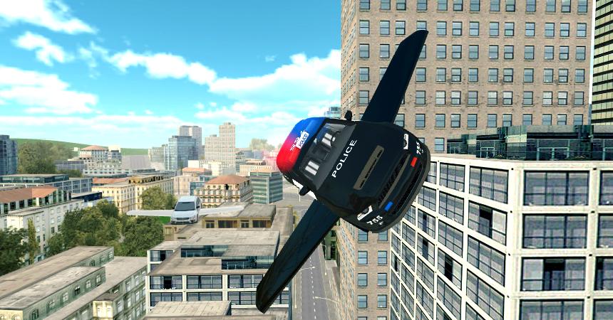 Flying Police Car Simulator截图4